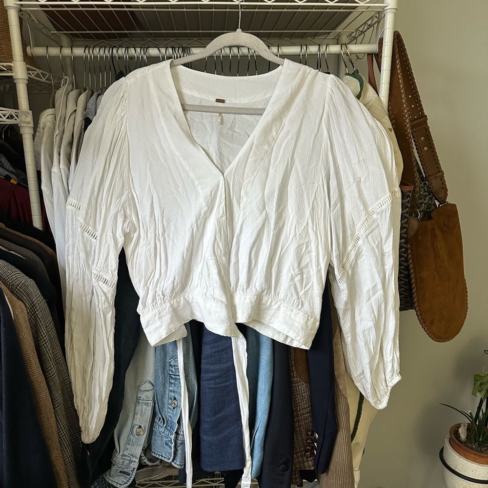 Free People Wrap Cropped Top